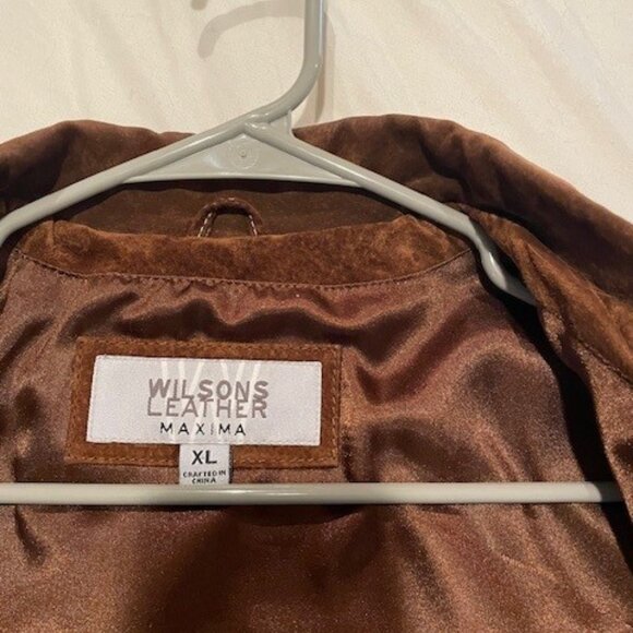 Wilsons Leather Maxima Brown Suede Jacket - Picture 4 of 6